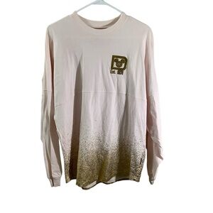 Walt Disney World Pink Gold Jersey Spirit Long Sleeve Shirt Unisex